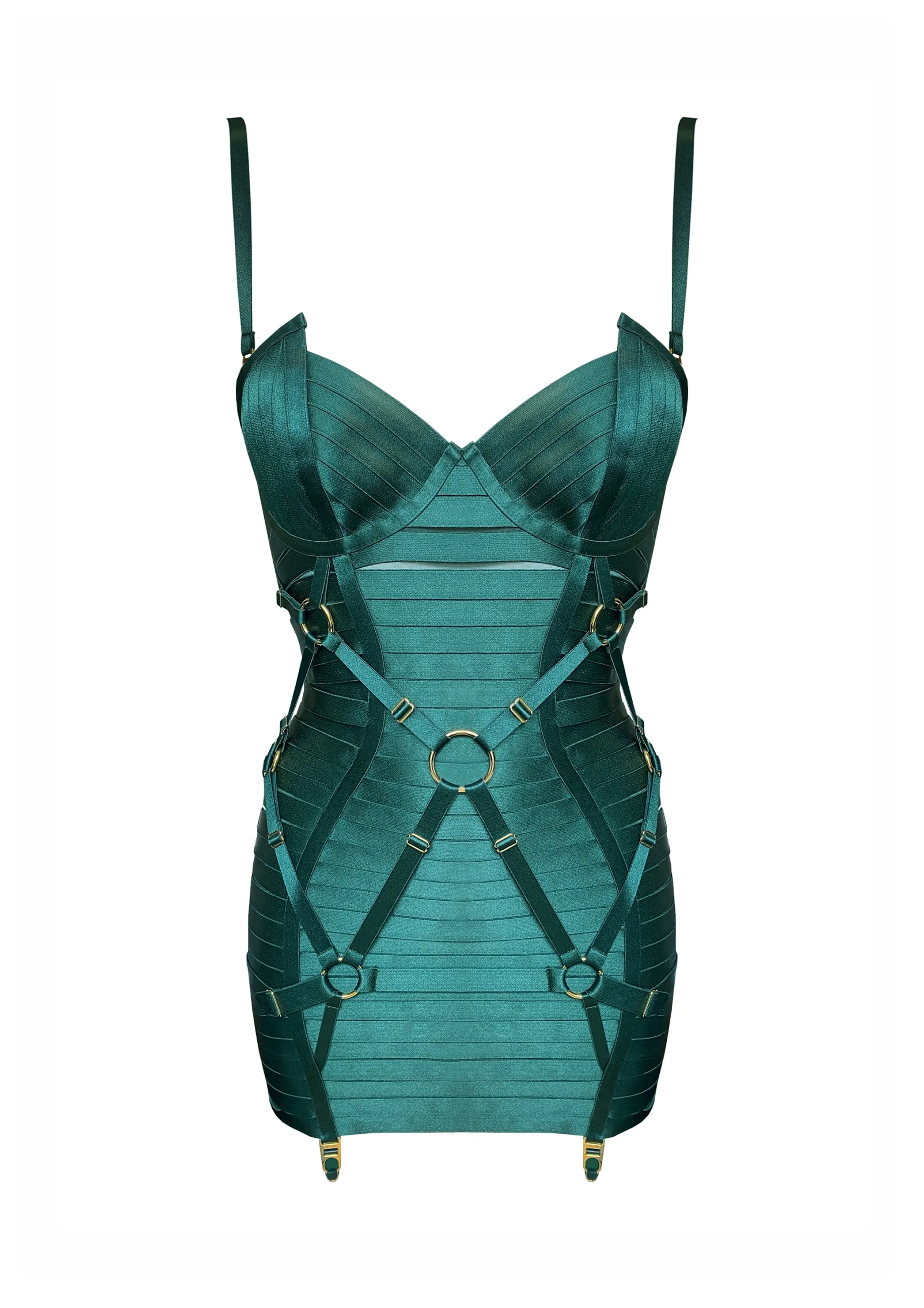 adjustable_bondage_angela_dress_4.webp Bordelle Adjustable Bondage Angela Dress | Dresses & Waspies