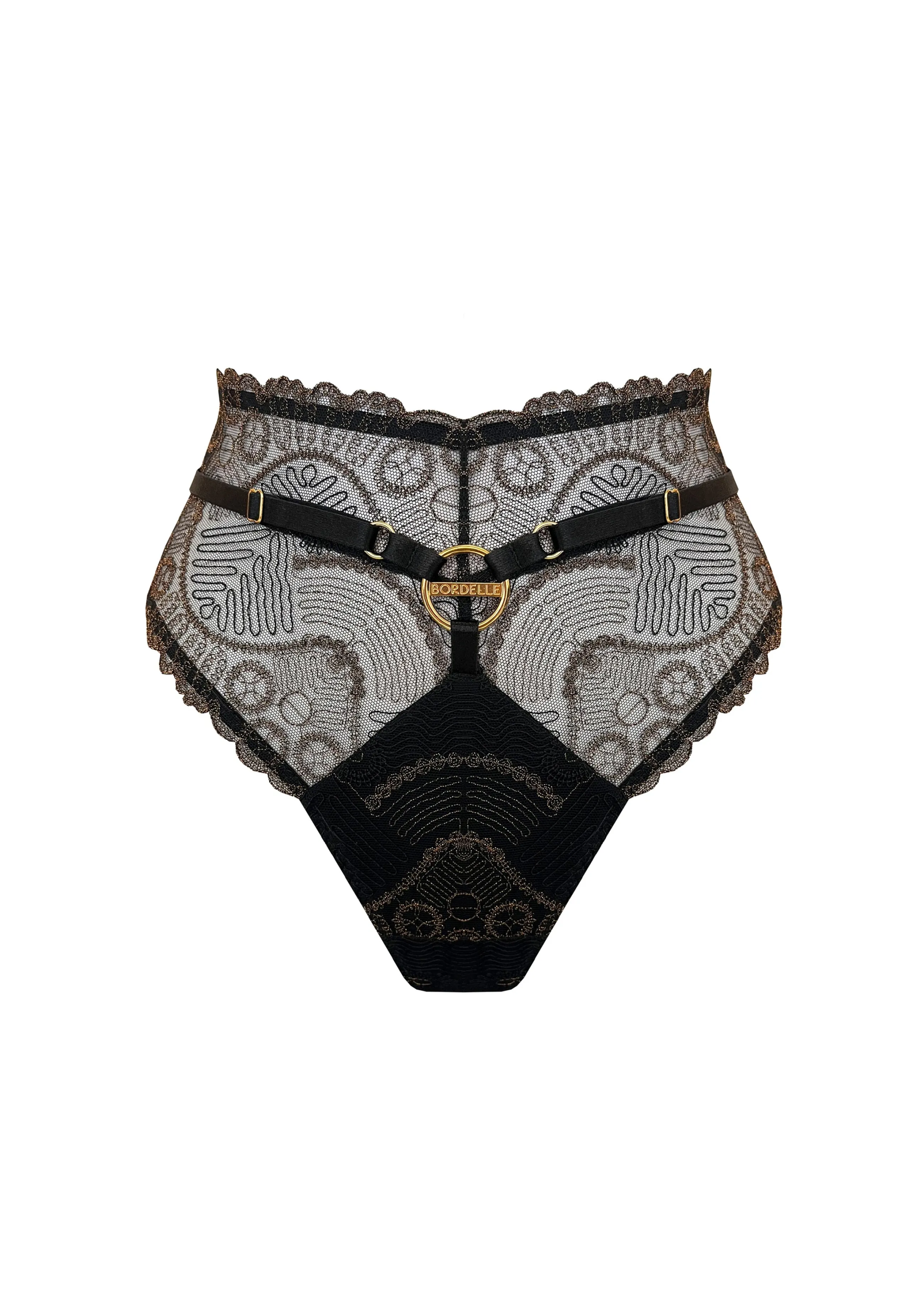 tierra_high_waist_thong_10.webp Bordelle Tierra High Waist Thong | Lace | Thongs